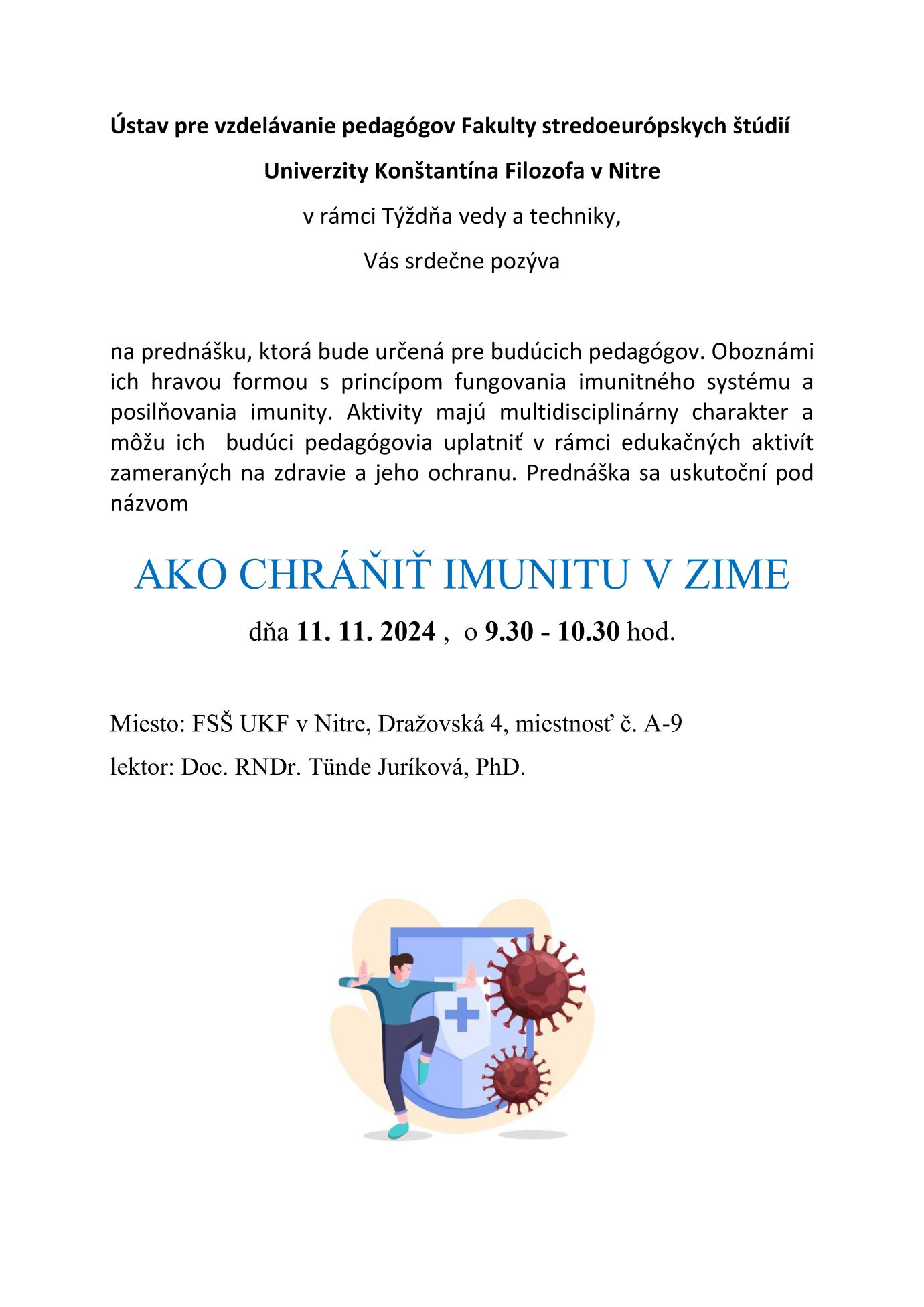 Ako chranit imunitu v zime prednaska