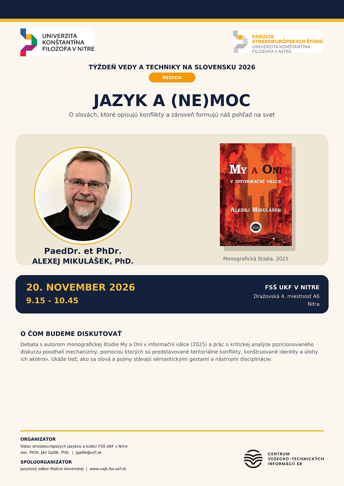 Plagat Jazyk a nemoc TVaT 2026